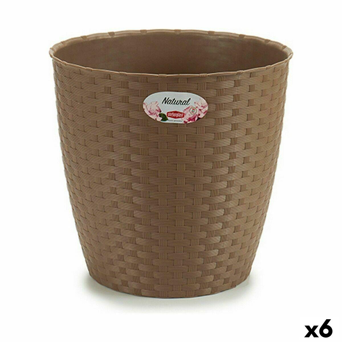 Urtepotte Stefanplast Brun Plastik 29 x 27 x 29 cm (6 enheder) Urtepotte Stefanplast Brun Plastik 29 x 27 x 29 cm (6 enheder)