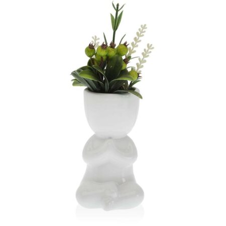 Urtepotte Versa Hvid Keramik (6 x 12 x 8 cm)