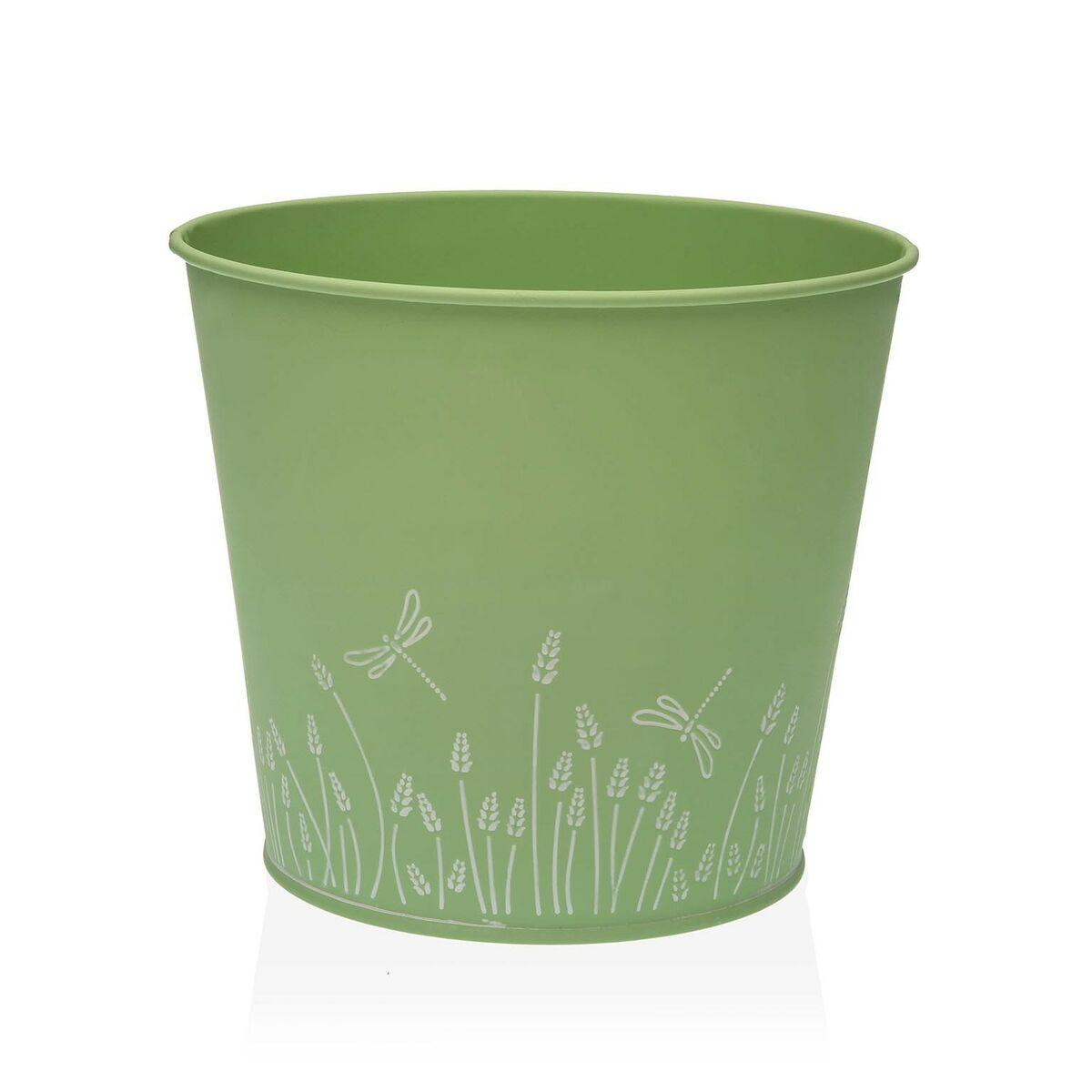 Urtepotte Versa Zink Grøn Metal (16 cm) Urtepotte Versa Zink Grøn Metal (16 cm)