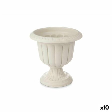 Urtepotte Vinglas Beige Plastik 35 x 34,7 x 35 cm (10 enheder)