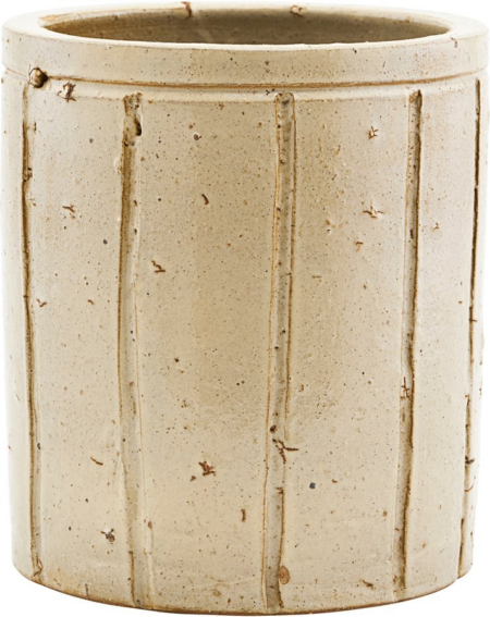 Urtepotte, beige, H15x17 cm