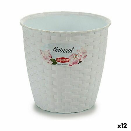 Urtepotte hvid - Stefanplast 14 × 13 × 14 cm (12 stk)