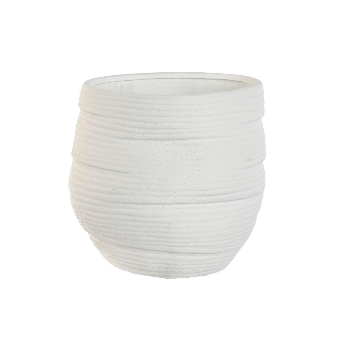 Urtepotte - hvid keramik, 29 × 29 × 27 cm Urtepotte - hvid keramik, 29 × 29 × 27 cm