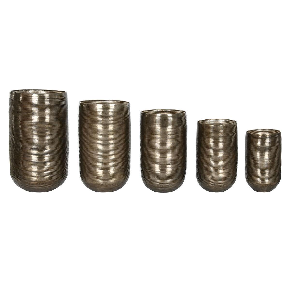 Urtepotte i kobberfarvet aluminium - moderne, 50 × 50 × 89 cm / 50 × 51 × 89 cm Urtepotte i kobberfarvet aluminium - moderne, 50 × 50 × 89 cm / 50 × 51 × 89 cm