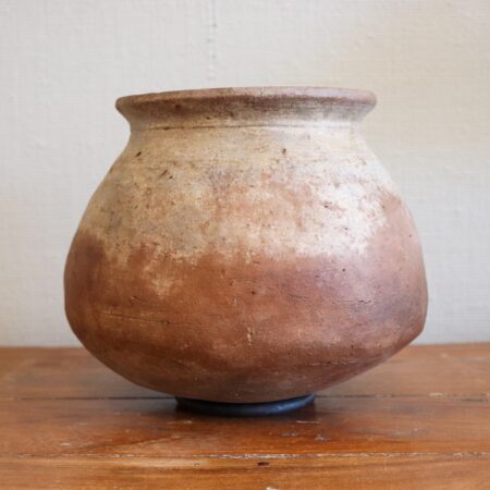 Urtepotte med metalring - Terracotta
