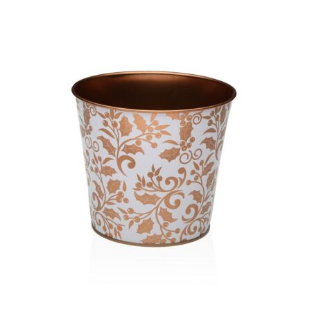 Urtepotte metal Versa Aurea - gylden, minimalistisk 13,3 × 11,3 × 13,3 cm