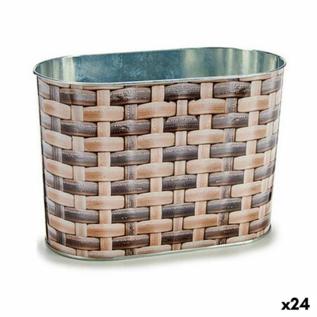 Urtepotte metal oval Ibergarden 12,7 × 15 × 23,5 cm (24 stk)