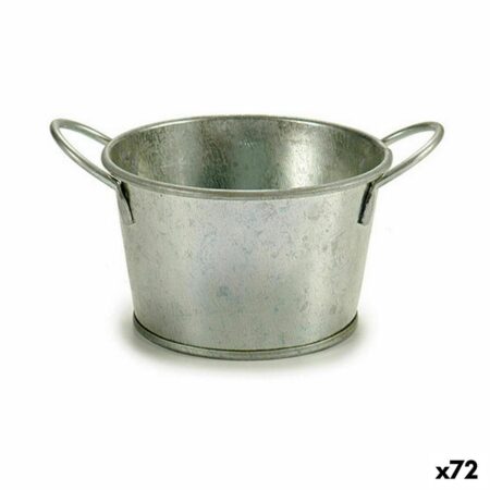 Urtepotte zink spand sølv - Ibergarden, 17,8 × 8 × 12,3 cm, 500 ml (72 stk.)