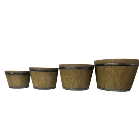 Urtepotter - brun magnesium Cottage, 4 stk.