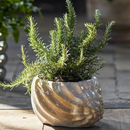 Urtepotteskjuler Corelia natur/ beige farve - Bloomingville H: 12