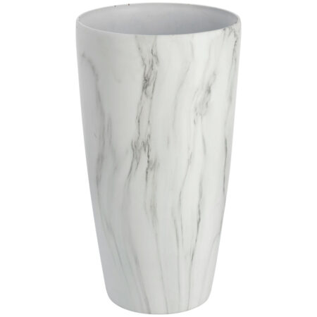 VEGA Krukke Akos; 32x58 cm (⌀xH); Hvid/Mamoreret; Cylinderformet