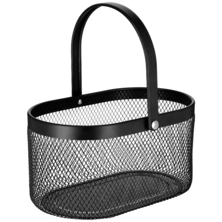 VEGA Kurv Asena med håndtag; 33x21.5x17 cm (LxBxH); Sort; Oval