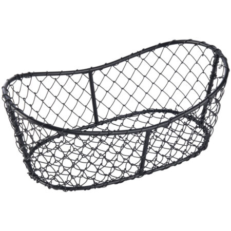 VEGA Metalkurv Berena uden håndtag; 26.5x15.5x10 cm (LxBxH); Sort; Oval