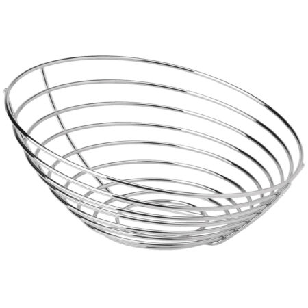 VEGA Metalkurv Cestino; 20x9.3 cm (⌀xH); S⌀lvfarve; Rund