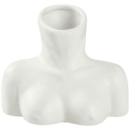 VEGA Vase Agata; 17x10.5x15 cm (LxBxH); Hvid