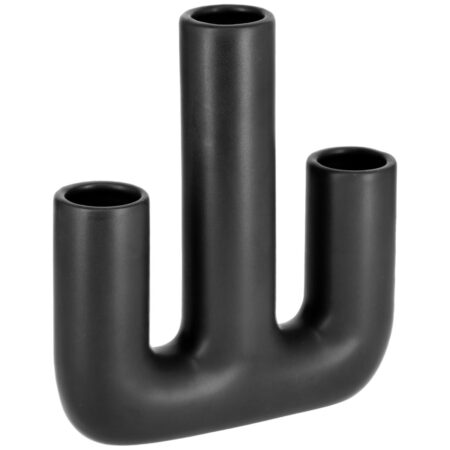 VEGA Vase Jano; 18x4.8x20.5 cm (LxBxH); Sort