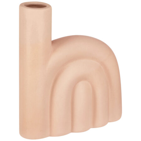 VEGA Vase Sami stor; 16.2x5.3x18 cm (LxBxH); Beige; Asymmetrisk