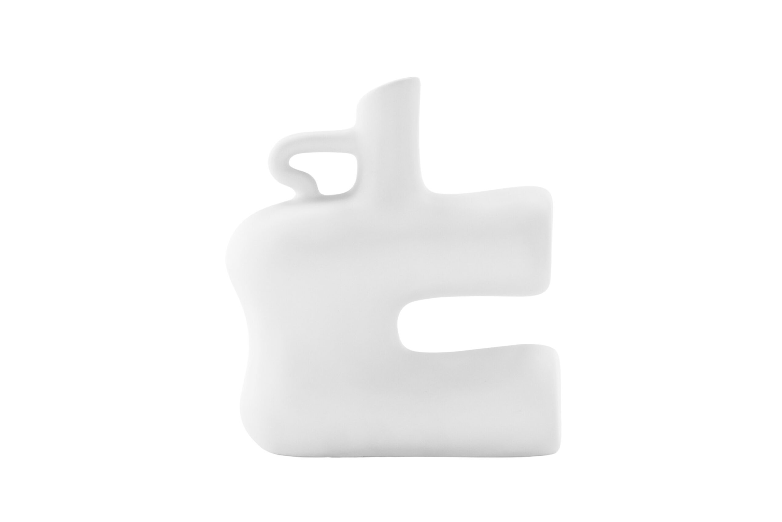VENTURE DESIGN Dity vase, m. 1 håndtag - hvid stentøj (18x7x19H) VENTURE DESIGN Dity vase, m. 1 håndtag - hvid stentøj (18x7x19H)