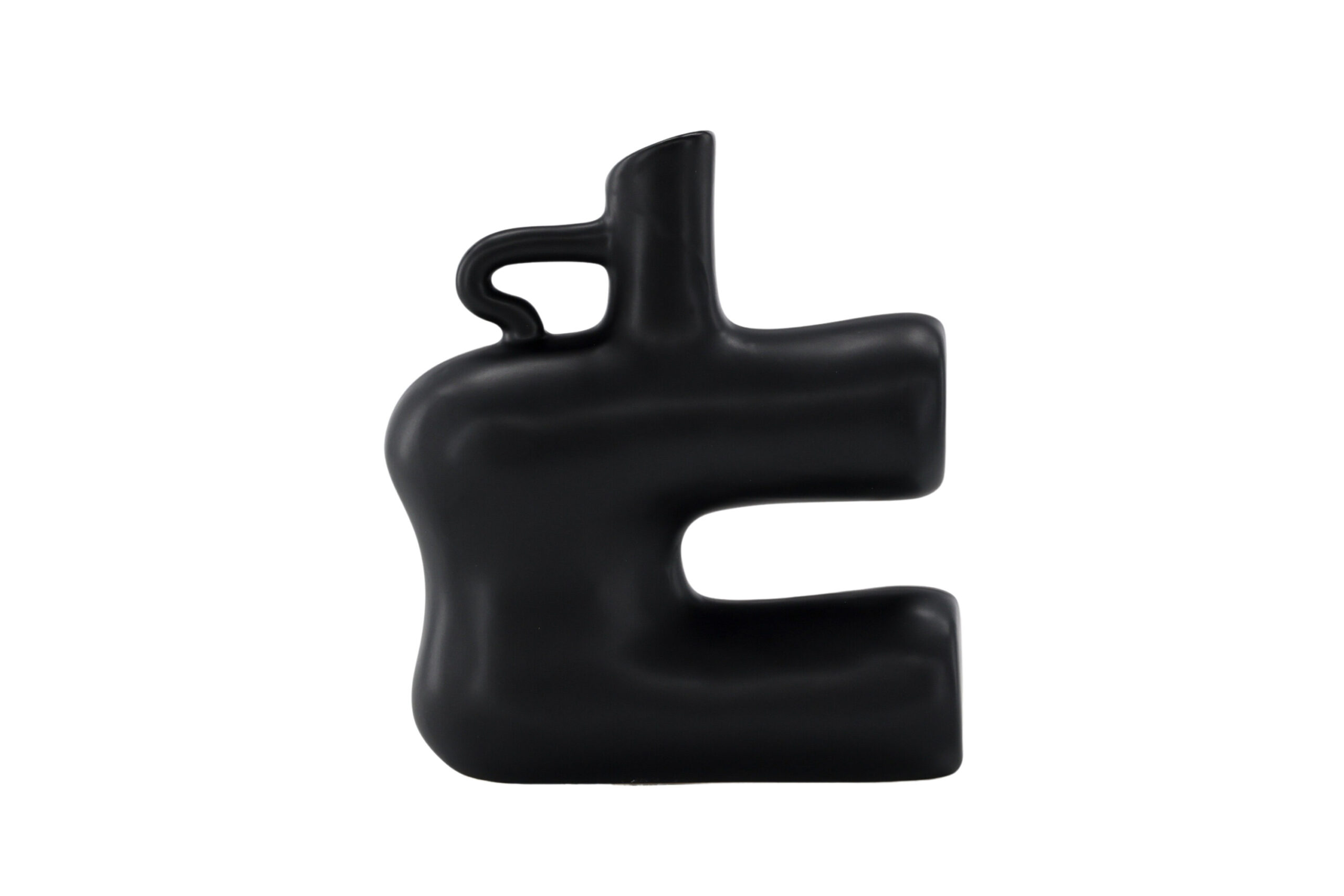 VENTURE DESIGN Dity vase - mat sort stentøj (18x7x19H) VENTURE DESIGN Dity vase - mat sort stentøj (18x7x19H)