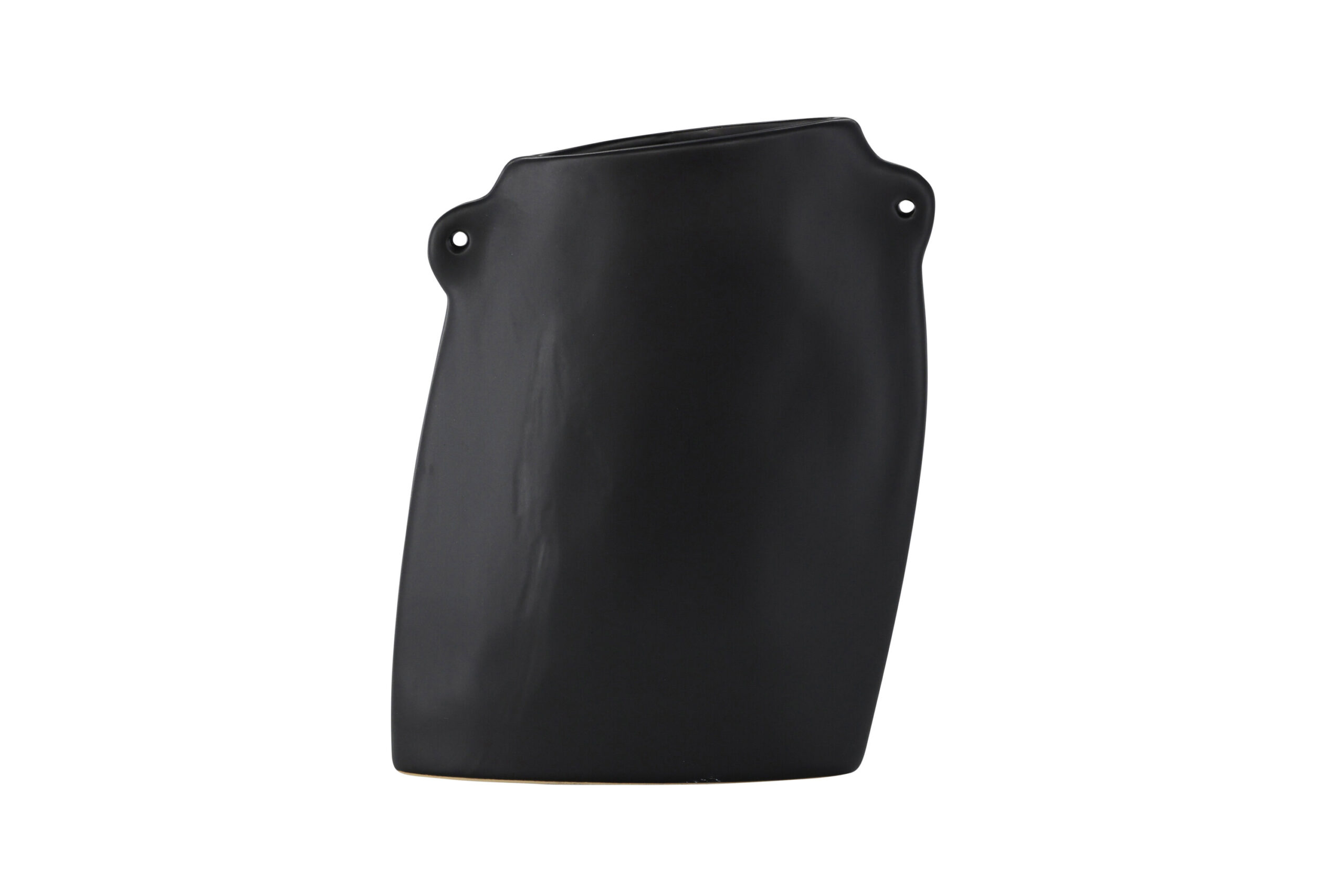 VENTURE DESIGN Hie vase, m. 2 hanke - matsort stentøj (14x5x21H) VENTURE DESIGN Hie vase, m. 2 hanke - matsort stentøj (14x5x21H)