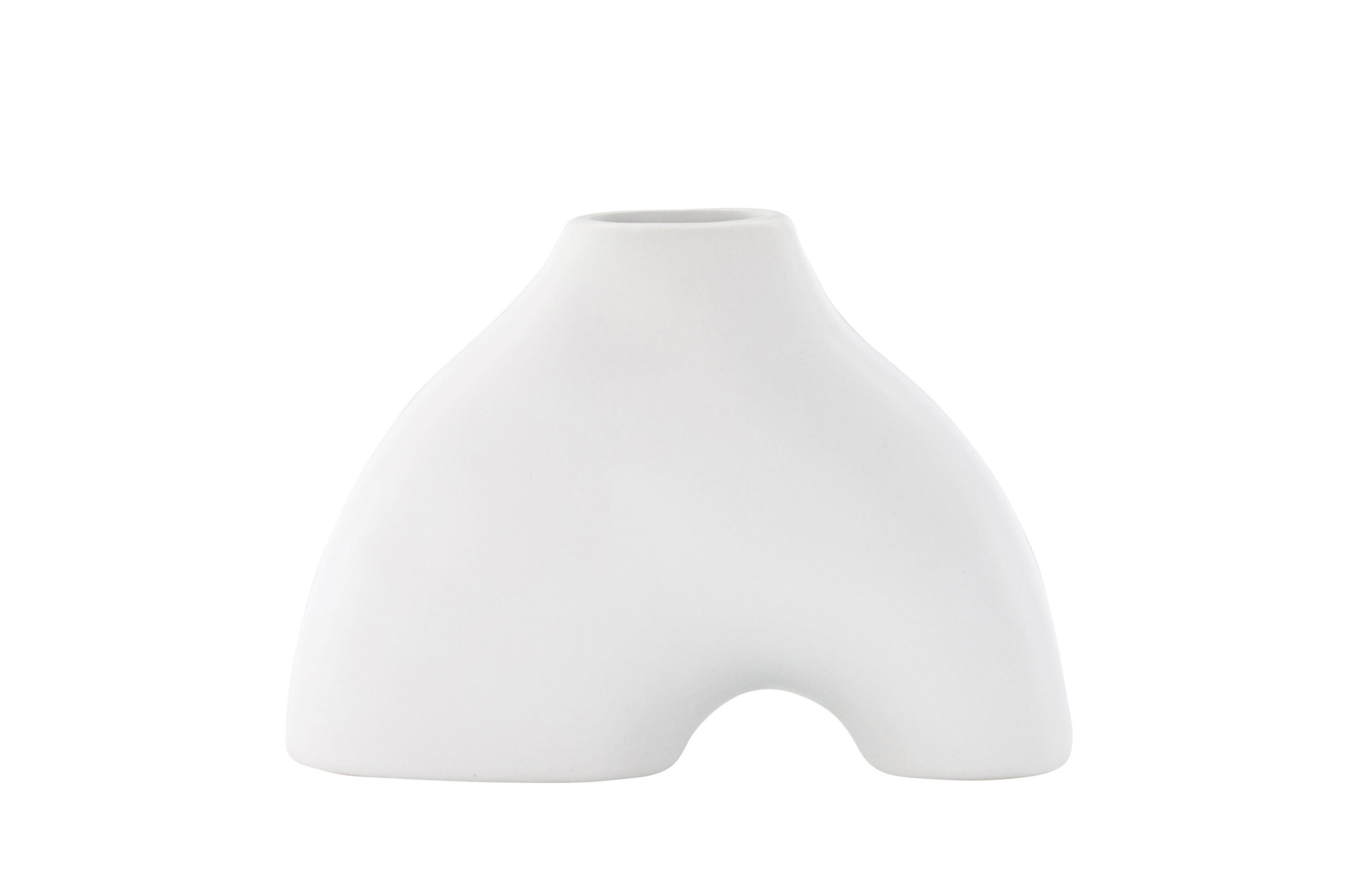 VENTURE DESIGN Kento vase - hvid stentøj (21x8x15H) VENTURE DESIGN Kento vase - hvid stentøj (21x8x15H)