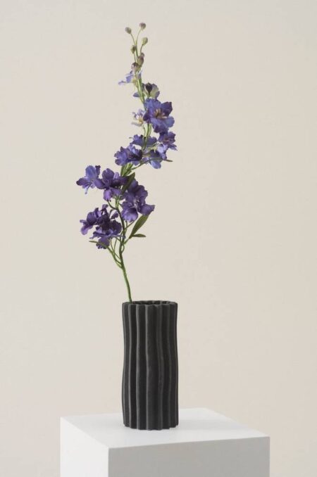 VILDE vase højde 22,5 cm Sort