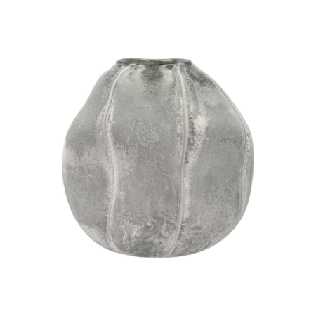 VILLA COLLECTION Sigt vase, rund - smoked pearl glas (H:27)