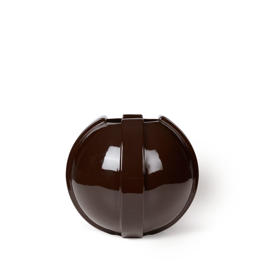 VINCI Vase 01, Dark Brown - H29 cm. VINCI Vase 01, Dark Brown - H29 cm.