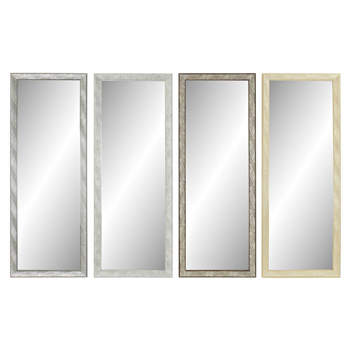 Vægspejl 36 x 2 x 95,5 cm Krystal Natur Grå Brun Hvid polystyren Tropisk Blad af en plante (4 Dele) Vægspejl 36 x 2 x 95,5 cm Krystal Natur Grå Brun Hvid polystyren Tropisk Blad af en plante (4 Dele)