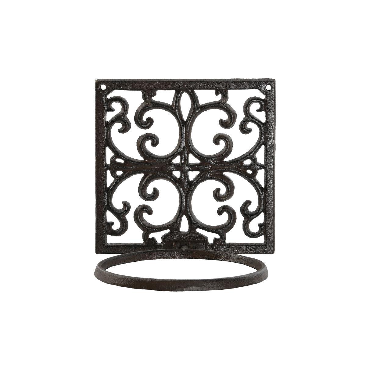 Vægstøtte til ophæng af urtepotter Home ESPRIT Mørkebrun Jern 18 x 17,5 x 18 cm Vægstøtte til ophæng af urtepotter Home ESPRIT Mørkebrun Jern 18 x 17,5 x 18 cm