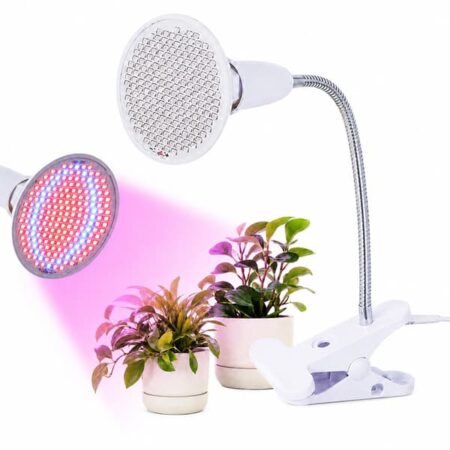Vækstlampe med klemme - Vækstbelysning til indendørs planter