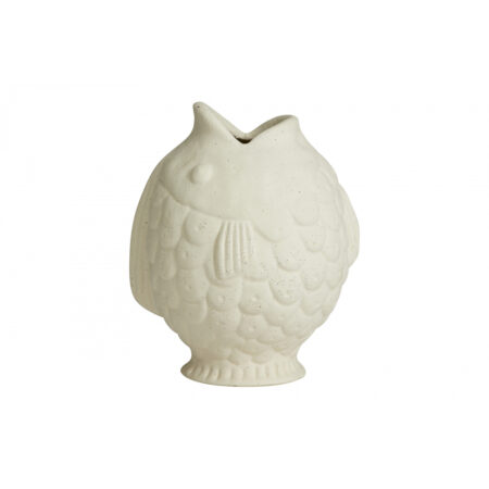 Nordal - DUCIE fisk vase, S, hvid