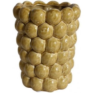Vas Big Bouble H20 cm - Gul
