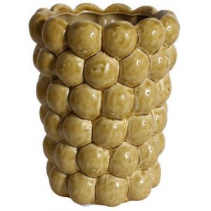 Vas Big Bouble H20 cm - Gul