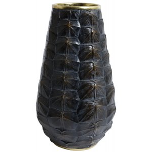 Vas sköldpadda H35 cm - Svart