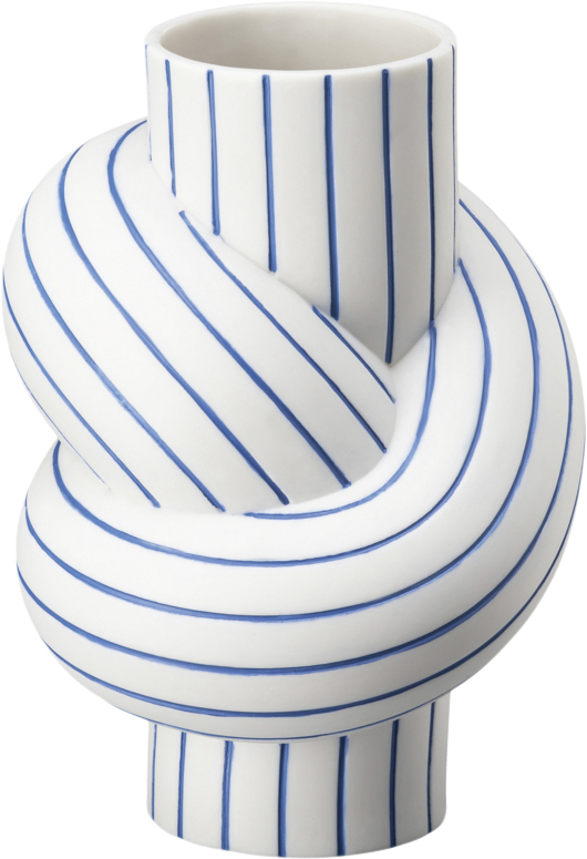 Vase 12cm, Blueberry, Node Stripes Vase 12cm, Blueberry, Node Stripes