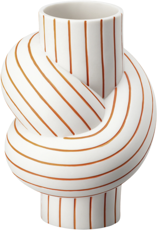 Vase 12cm, Mango, Node Stripes Vase 12cm, Mango, Node Stripes