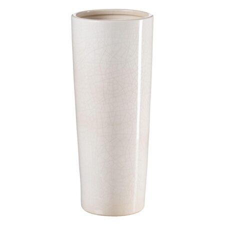 Vase 16,5 x 16,5 x 40,5 cm Keramik Beige