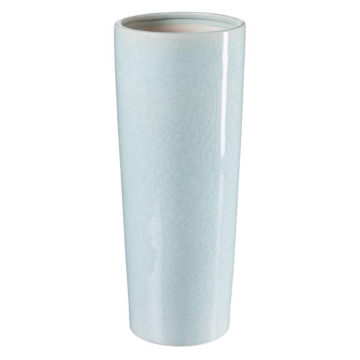 Vase 16,5 x 16,5 x 40,5 cm Keramik Turkisblå Vase 16,5 x 16,5 x 40,5 cm Keramik Turkisblå
