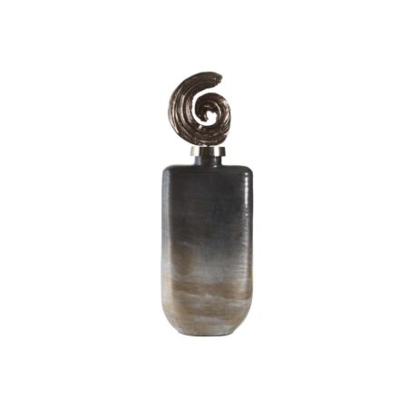 Vase 17 x 9 x 47 cm Krystal Aluminium Multifarvet Moderne