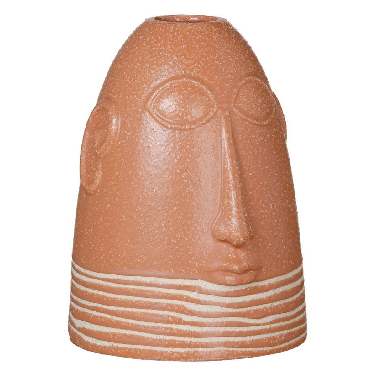 Vase 17,5 x 17,5 x 23 cm Keramik Laksefarvet Vase 17,5 x 17,5 x 23 cm Keramik Laksefarvet