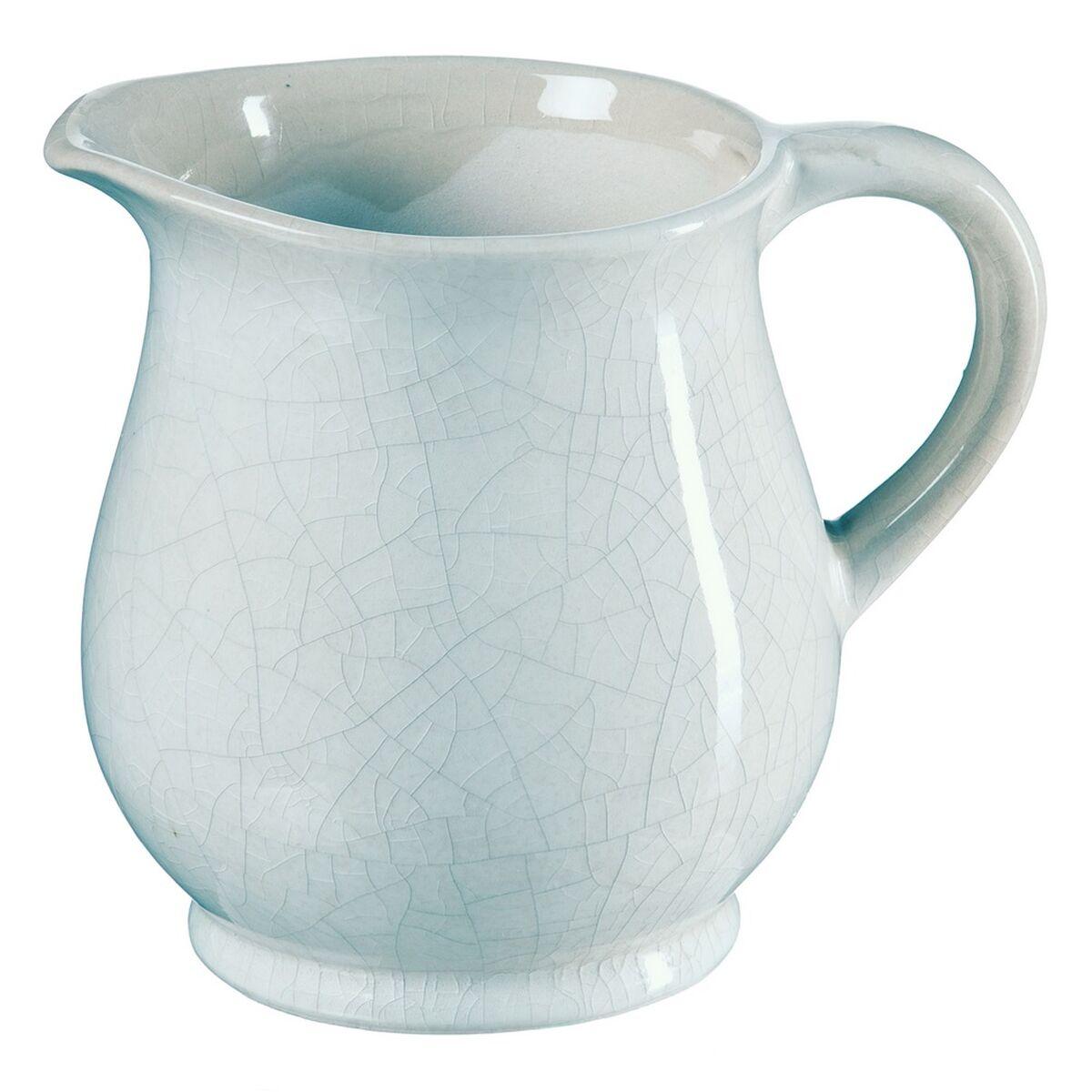 Vase 20 x 15 x 17,5 cm Keramik Turkisblå Vase 20 x 15 x 17,5 cm Keramik Turkisblå