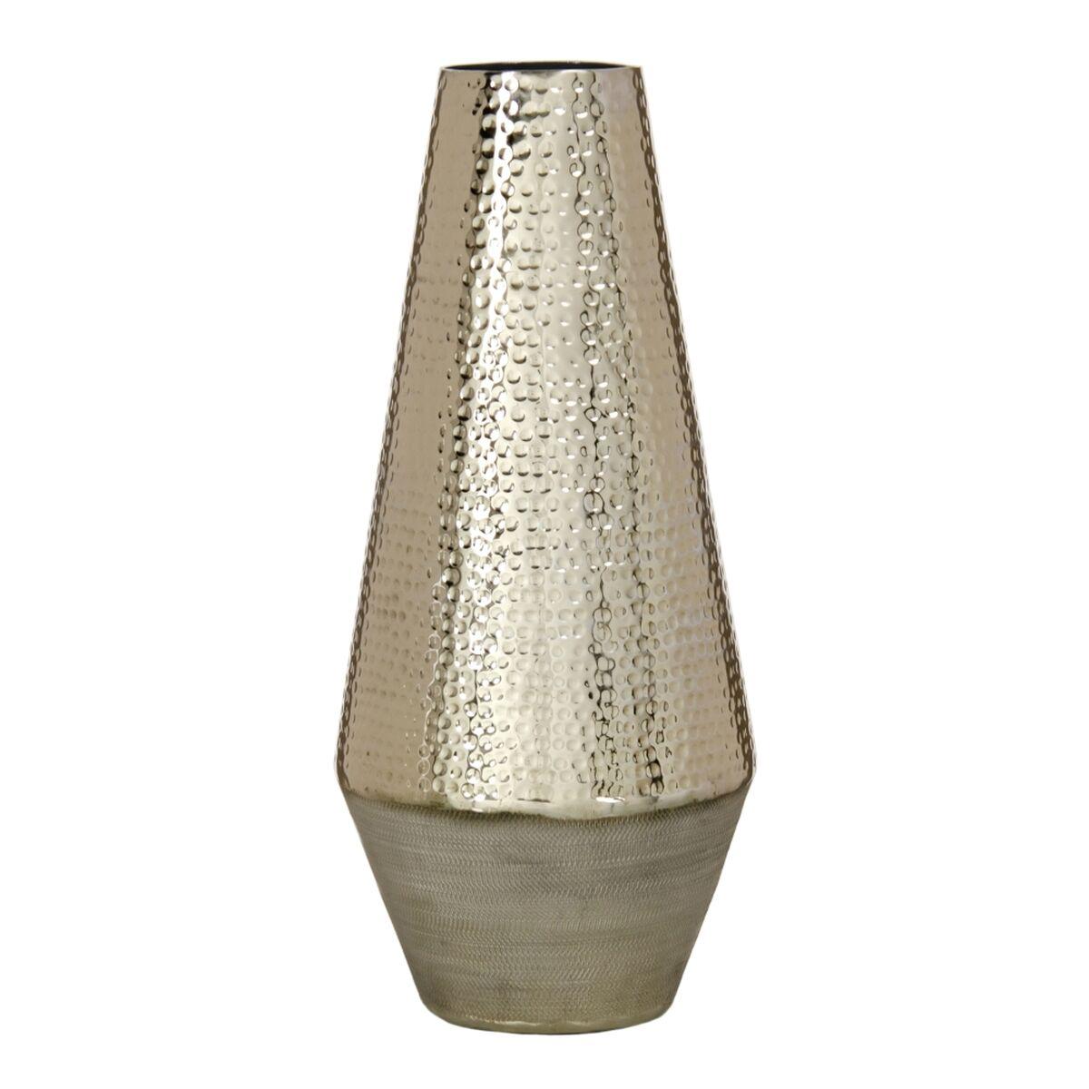 Vase 20 x 20 x 46,5 cm Gylden Aluminium Vase 20 x 20 x 46,5 cm Gylden Aluminium
