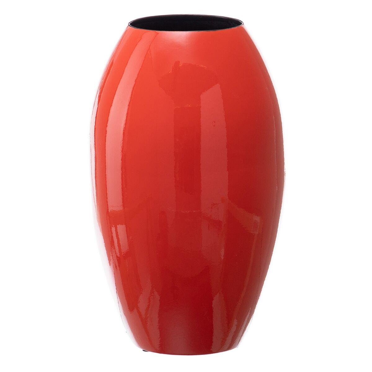 Vase 21,5 x 21,5 x 36 cm Keramik Orange Vase 21,5 x 21,5 x 36 cm Keramik Orange