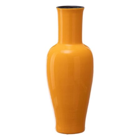 Vase 21,5 x 21,5 x 52,5 cm Keramik Gul
