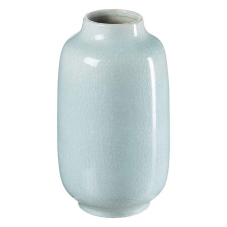 Vase 22,5 x 22,5 x 39,5 cm Keramik Turkisblå