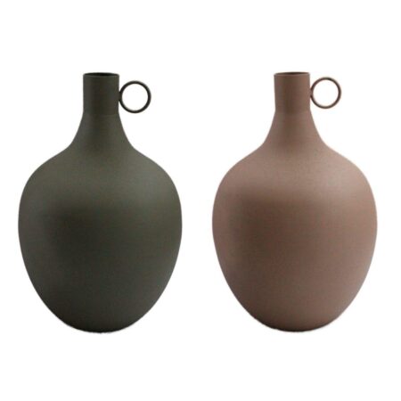 Vase 23 x 23 x 38,5 cm Aluminium (2 enheder)