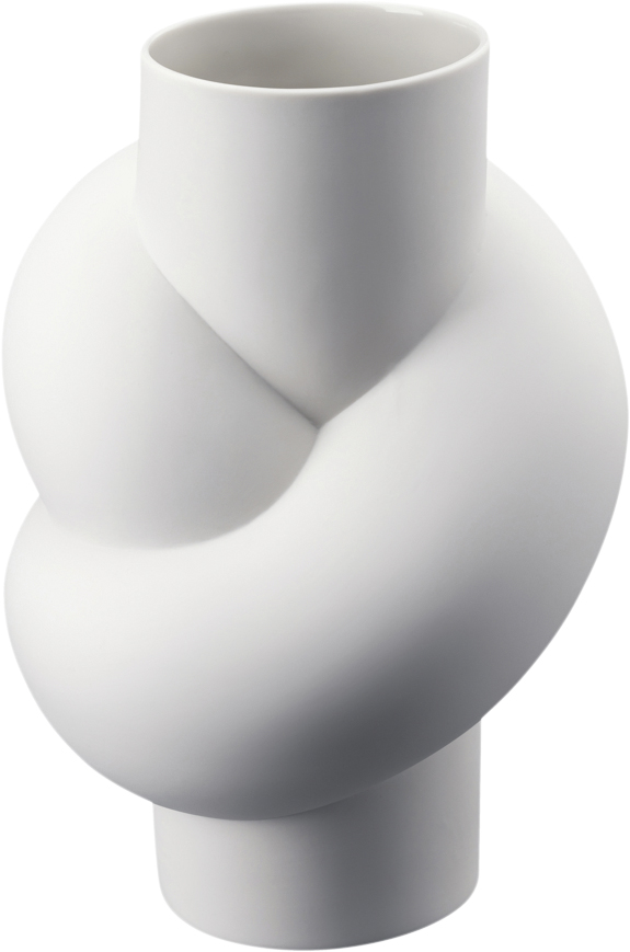 Vase 25cm, White, Node Vase 25cm, White, Node