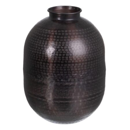 Vase 26,5 x 26,5 x 36 cm Sort Aluminium