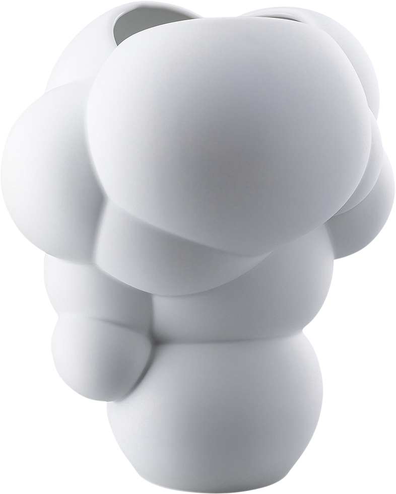 Vase 26cm, Weiss Matt, Skum Vase 26cm, Weiss Matt, Skum
